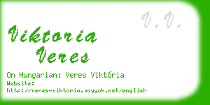 viktoria veres business card