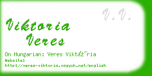viktoria veres business card